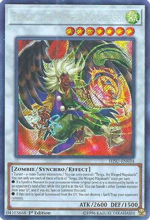 Tengu, the Winged Mayakashi [HISU-EN034] Secret Rare - Trinity Hobby