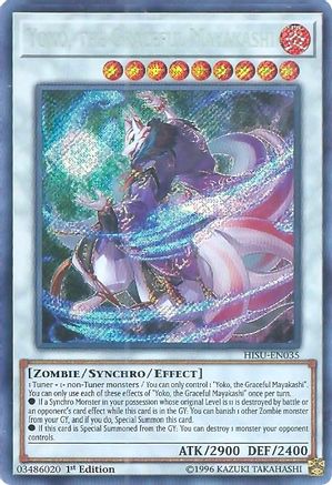 Yoko, the Graceful Mayakashi [HISU-EN035] Secret Rare - Trinity Hobby