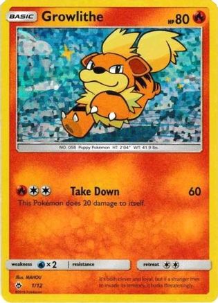 Growlithe (1/12) [McDonald's Promos: 2018 Collection] - Trinity Hobby