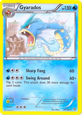Gyarados (24/124) (Cosmos Holo) (Blister Exclusive) [Black & White: Dragons Exalted] - Trinity Hobby
