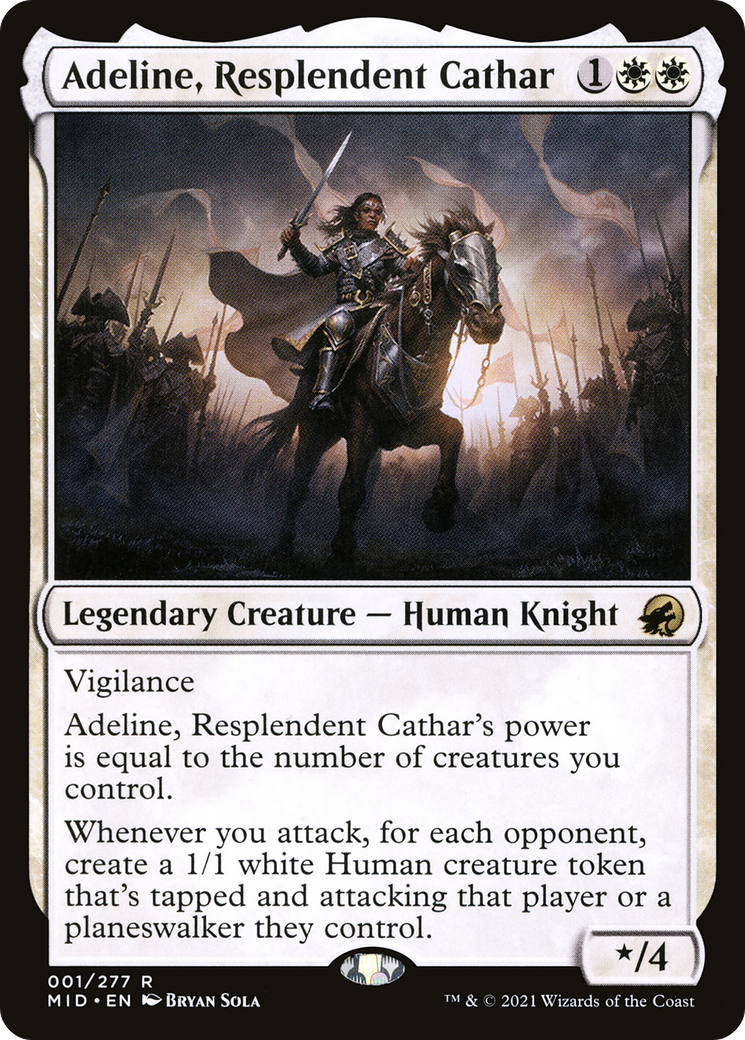 Adeline, Resplendent Cathar [Innistrad: Midnight Hunt] - Trinity Hobby