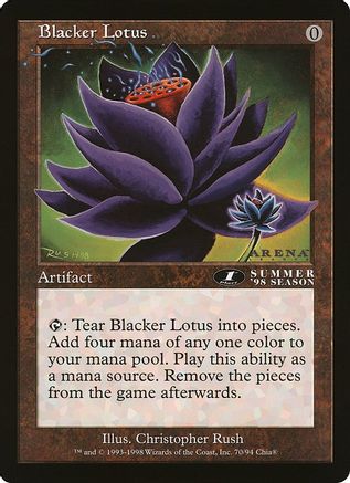 Blacker Lotus (Arena League)  (OVER-070) - [Oversize Cards] - Trinity Hobby