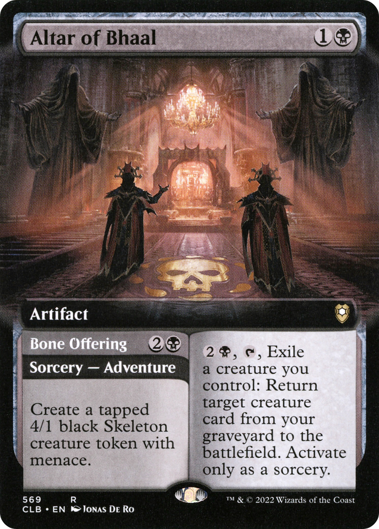 Altar of Bhaal // Bone Offering (Extended Art) [Commander Legends: Battle for Baldur's Gate] - Trinity Hobby