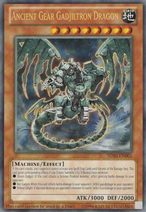 Ancient Gear Gadjiltron Dragon (Oversized) (Machine Madness) [SD10-EN001] Promo - Trinity Hobby