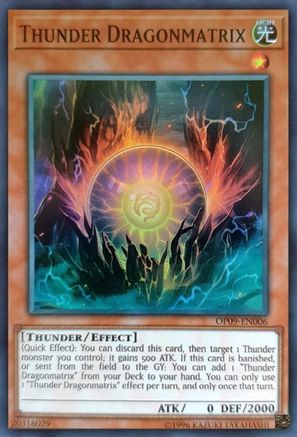Thunder Dragonmatrix [OP09-EN006] Super Rare - Trinity Hobby