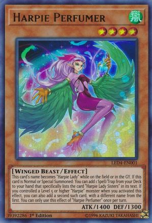 Harpie Perfumer [LED4-EN001] Ultra Rare - Trinity Hobby