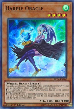 Harpie Oracle [LED4-EN002] Super Rare - Trinity Hobby