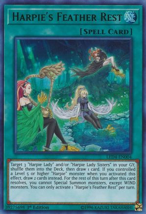 Harpie's Feather Rest [LED4-EN004] Ultra Rare - Trinity Hobby