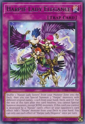 Harpie Lady Elegance [LED4-EN005] Rare - Trinity Hobby