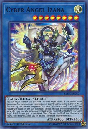 Cyber Angel Izana [LED4-EN012] Super Rare - Trinity Hobby