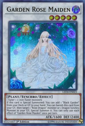 Garden Rose Maiden [LED4-EN023] Ultra Rare - Trinity Hobby