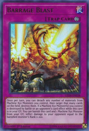 Barrage Blast [LED4-EN038] Ultra Rare - Trinity Hobby