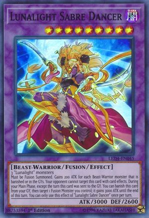 Lunalight Sabre Dancer [LED4-EN045] Super Rare - Trinity Hobby