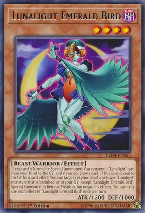 Lunalight Emerald Bird [LED4-EN046] Rare - Trinity Hobby