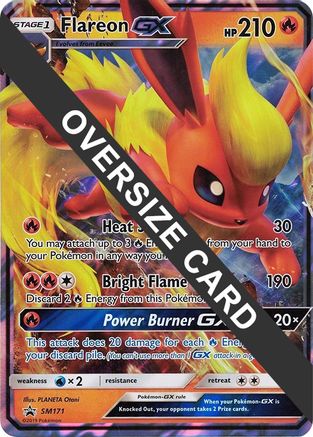 Flareon GX (SM171) (Jumbo Card) [Sun & Moon: Black Star Promos] - Trinity Hobby