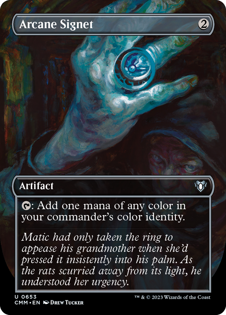 Arcane Signet (Borderless Alternate Art) [Commander Masters] - Trinity Hobby