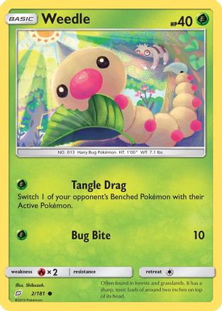 Weedle (2/181) [Sun & Moon: Team Up] - Trinity Hobby