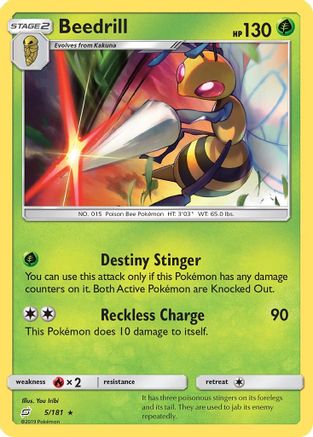 Beedrill (5/181) [Sun & Moon: Team Up] - Trinity Hobby