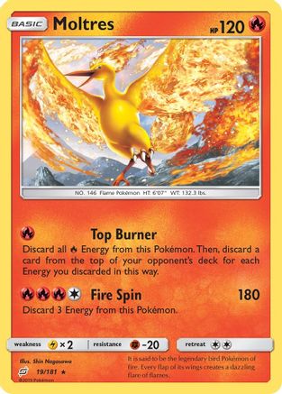 Moltres (19/181) [Sun & Moon: Team Up] - Trinity Hobby