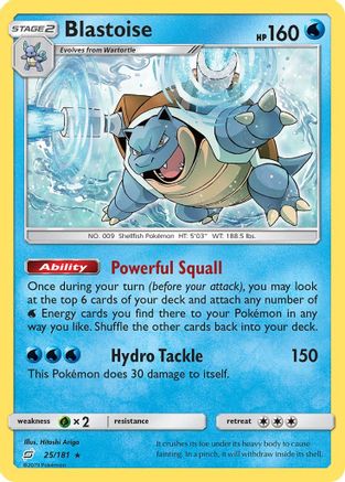 Blastoise (25/181) [Sun & Moon: Team Up] - Trinity Hobby