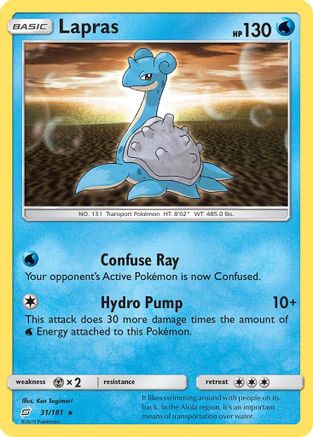 Lapras (31/181) [Sun & Moon: Team Up] - Trinity Hobby