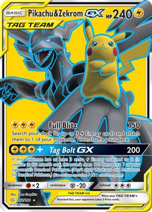 Pikachu & Zekrom GX (162/181) [Sun & Moon: Team Up] - Trinity Hobby