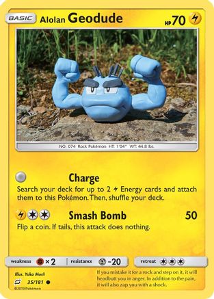 Alolan Geodude (35/181) [Sun & Moon: Team Up] - Trinity Hobby