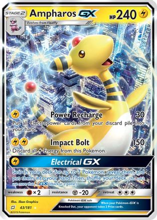Ampharos GX (43/181) [Sun & Moon: Team Up] - Trinity Hobby