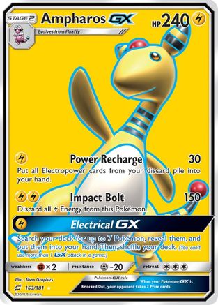 Ampharos GX (163/181) [Sun & Moon: Team Up] - Trinity Hobby