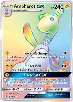 Ampharos GX (185/181) [Sun & Moon: Team Up] - Trinity Hobby
