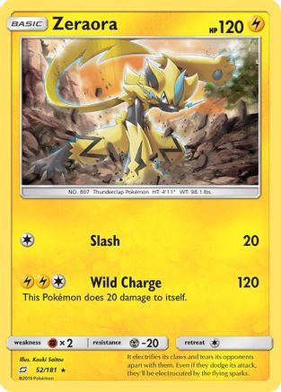 Zeraora (52/181) [Sun & Moon: Team Up] - Trinity Hobby