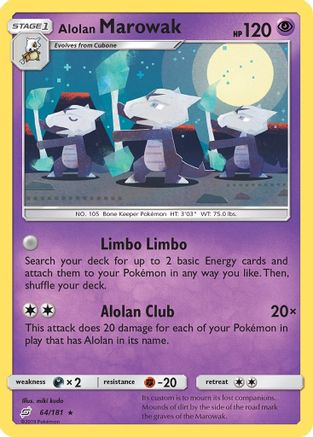 Alolan Marowak (64/181) [Sun & Moon: Team Up] - Trinity Hobby