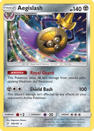 Aegislash (109/181) [Sun & Moon: Team Up] - Trinity Hobby