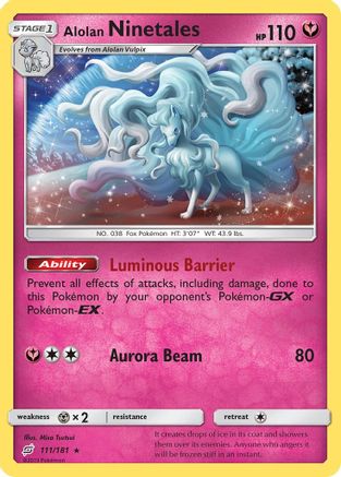 Alolan Ninetales (111/181) [Sun & Moon: Team Up] - Trinity Hobby