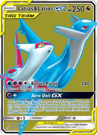 Latias & Latios GX (169/181) [Sun & Moon: Team Up] - Trinity Hobby