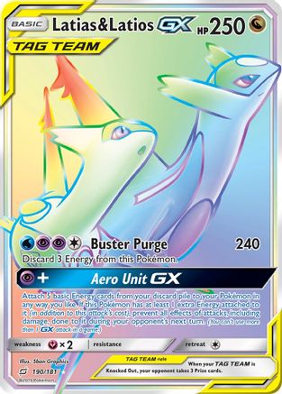 Latias & Latios GX (190/181) [Sun & Moon: Team Up] - Trinity Hobby