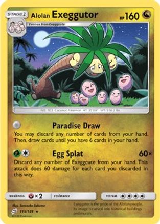 Alolan Exeggutor (115/181) [Sun & Moon: Team Up] - Trinity Hobby