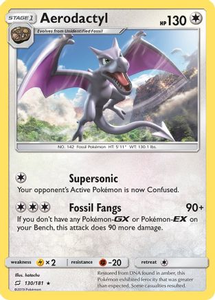 Aerodactyl (130/181) [Sun & Moon: Team Up] - Trinity Hobby
