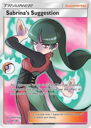 Sabrina's Suggestion (181/181) [Sun & Moon: Team Up] - Trinity Hobby