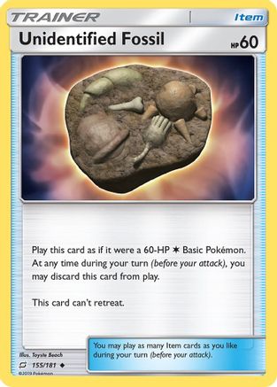 Unidentified Fossil (155/181) [Sun & Moon: Team Up] - Trinity Hobby