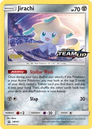 Jirachi (SM161) (Staff) [Sun & Moon: Black Star Promos] - Trinity Hobby