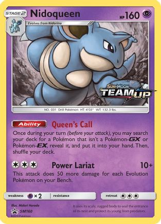 Nidoqueen (SM160) [Sun & Moon: Black Star Promos] - Trinity Hobby