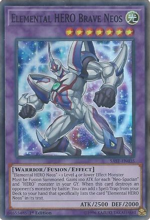 Elemental HERO Brave Neos [SAST-EN035] Super Rare - Trinity Hobby