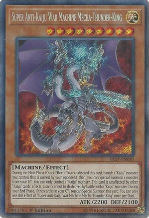 Super Anti-Kaiju War Machine Mecha-Thunder-King [SAST-EN081] Secret Rare - Trinity Hobby