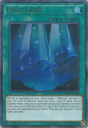 Final Light [SAST-EN090] Ultra Rare - Trinity Hobby