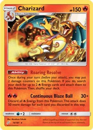 Charizard (14/181) (Theme Deck Exclusive) [Sun & Moon: Team Up] - Trinity Hobby