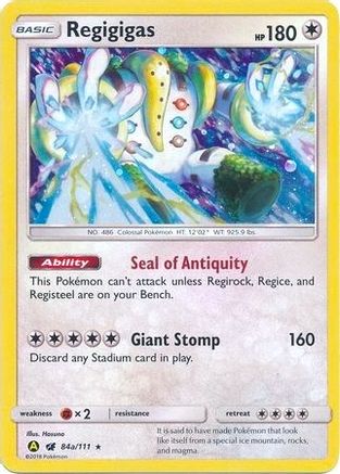 Regigigas (84a/111) (Alternate Art Promo) [Sun & Moon: Crimson Invasion] - Trinity Hobby