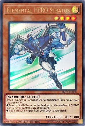 Elemental Hero Stratos [JMPS-EN008] Ultra Rare - Trinity Hobby