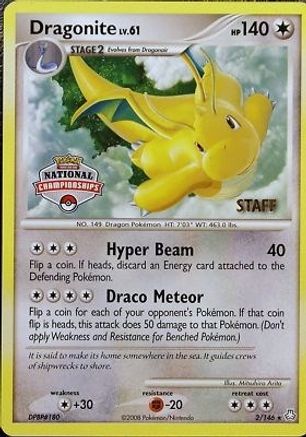 Dragonite (2/146) (National Championship Staff) [Diamond & Pearl: Legends Awakened] - Trinity Hobby