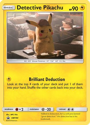 Detective Pikachu (SM194) [Sun & Moon: Black Star Promos] - Trinity Hobby